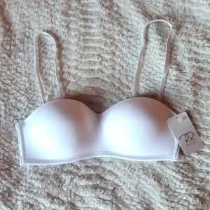 Rene Rofe soft comfort wire free slightly padded bra white bra size 34B